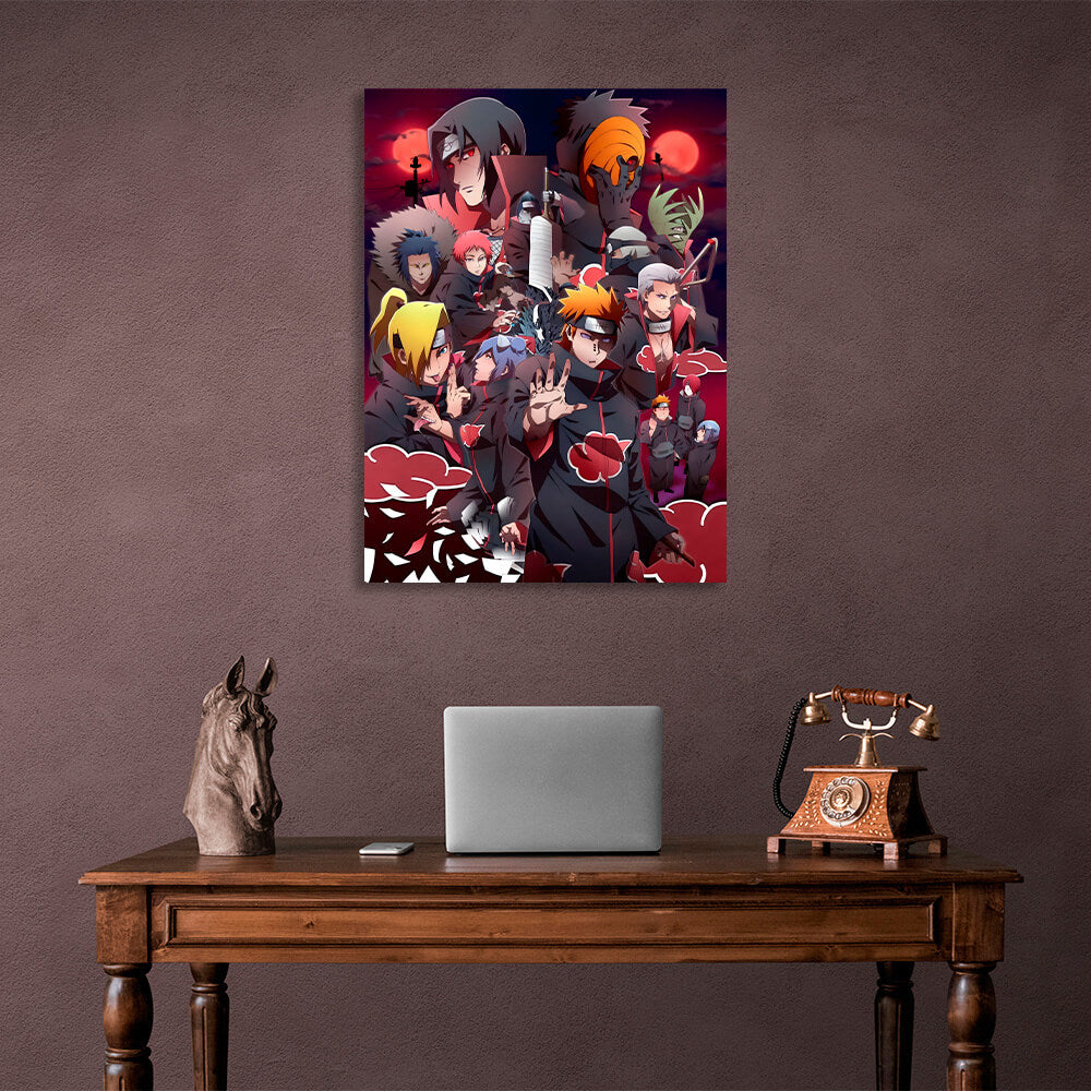 Naruto anime characters Canvas Wall Art Print