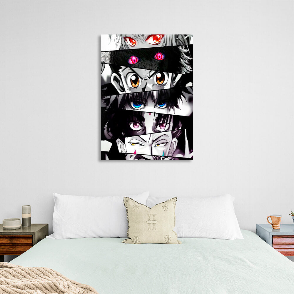 Hunter x Hunter anime character eyes Canvas Wall Art Print