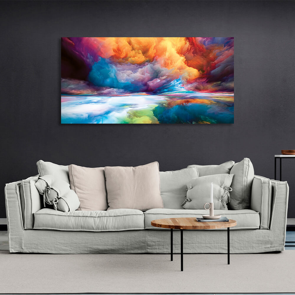 Leinwandbild „Abstrakte bunte Wolken“