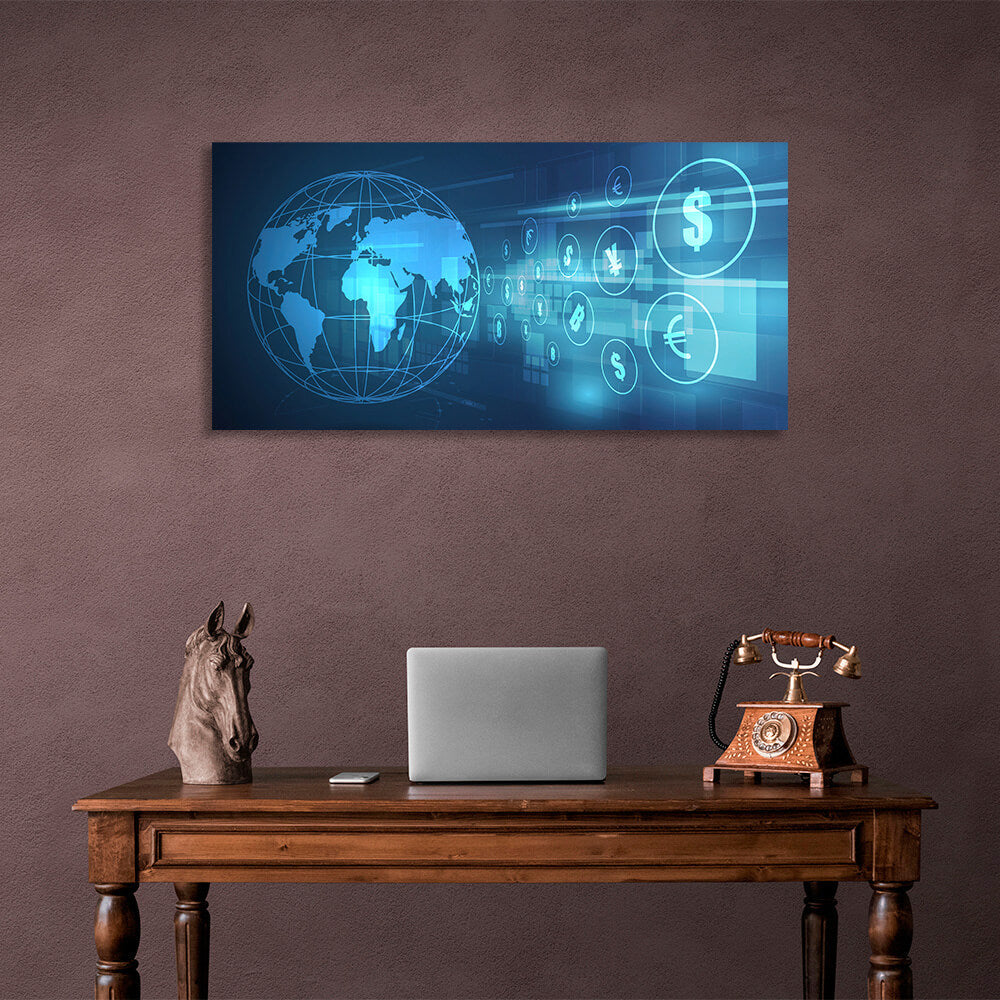 Crypto-exchange Inspirational Canvas Wall Art Print