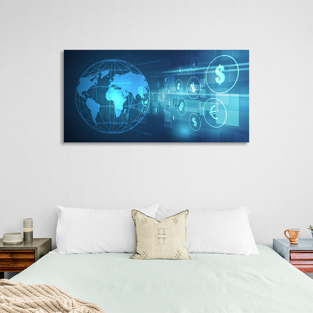 Crypto-exchange Inspirational Canvas Wall Art Print