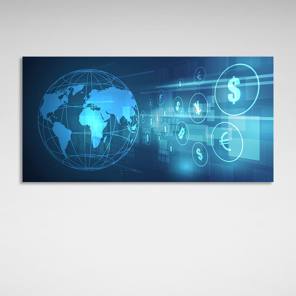 Crypto-exchange Inspirational Canvas Wall Art Print