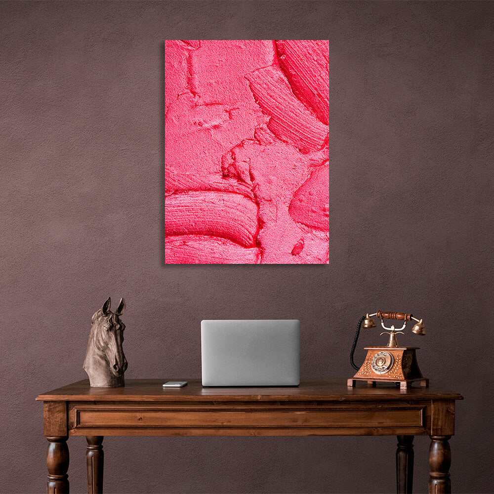 Abstraction pink eyeshadow Abstraction Canvas Wall Art Print