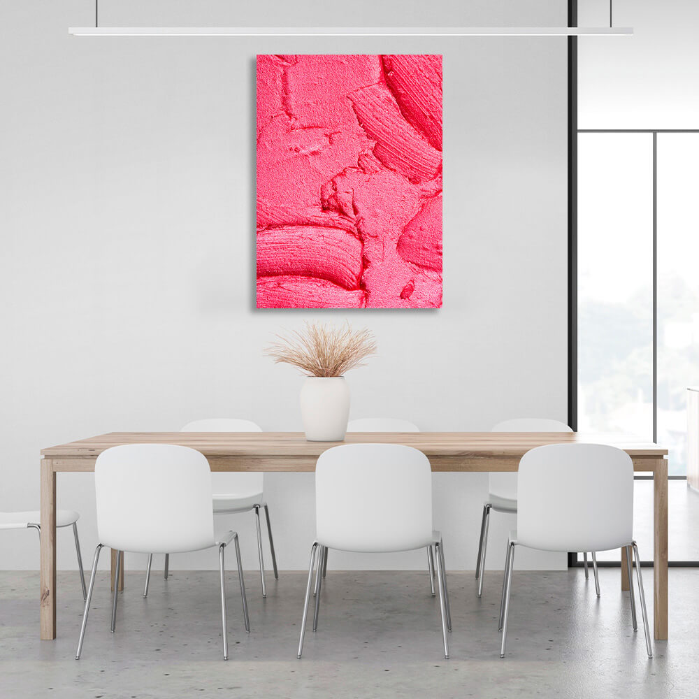 Abstraktion rosa Lidschatten Abstraktion Leinwand Wand Kunstdruck