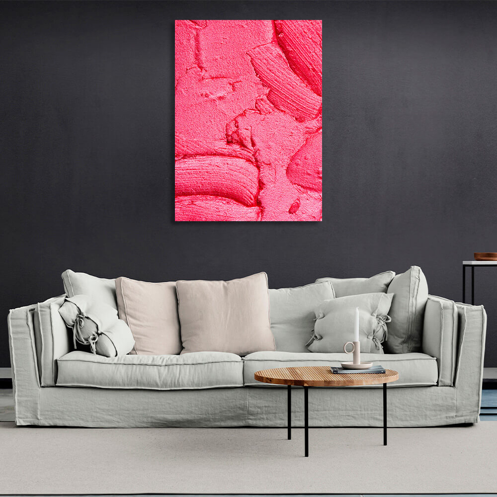 Abstraktion rosa Lidschatten Abstraktion Leinwand Wand Kunstdruck