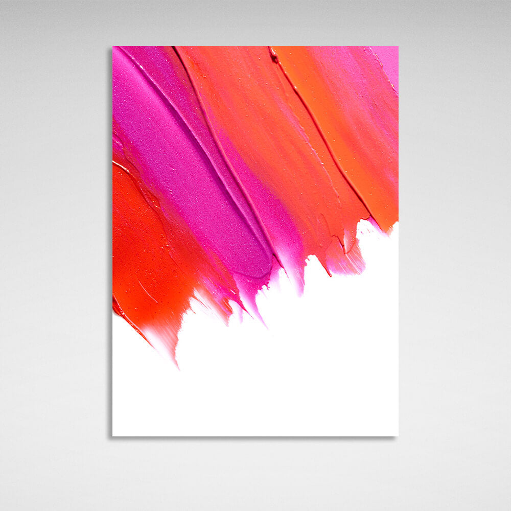 Color swatches on white background Canvas Wall Art Print