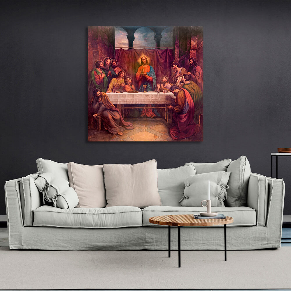 The Last Supper Reproduction Canvas Wall Art Print