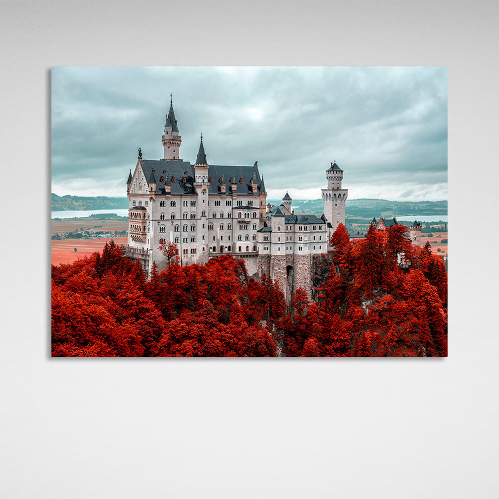 Leinwandbild „Schloss in den Redwoods“