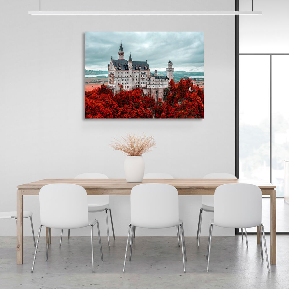 Castle in the redwoods Canvas Wall Art Print