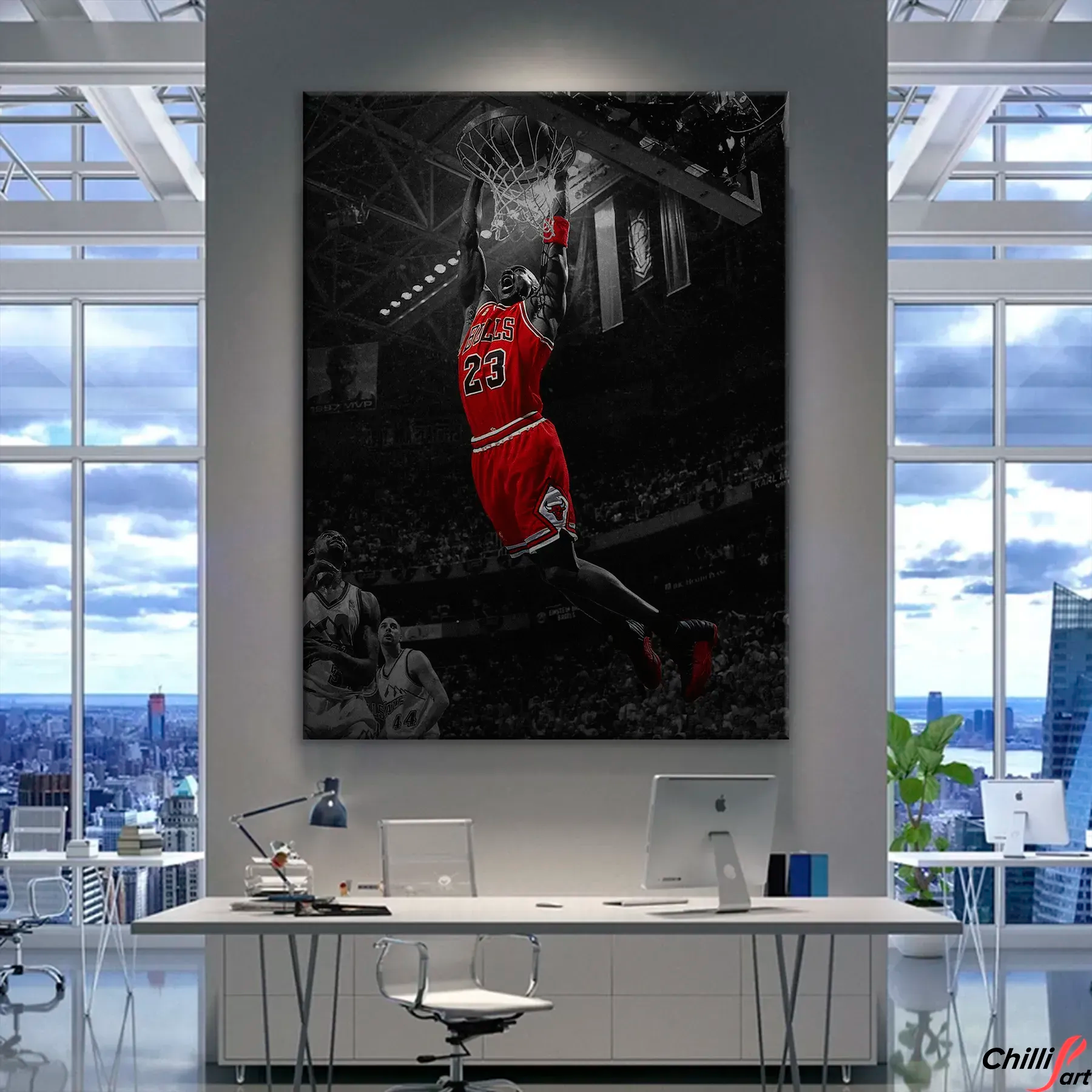 Kunstdruck auf Leinwand, Motiv: Weiße Boxhandschuhe auf weißem Hintergrund