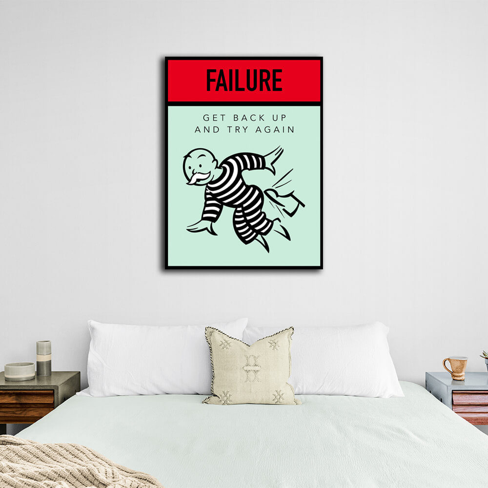 Monopoly Failure Canvas Wall Art Print