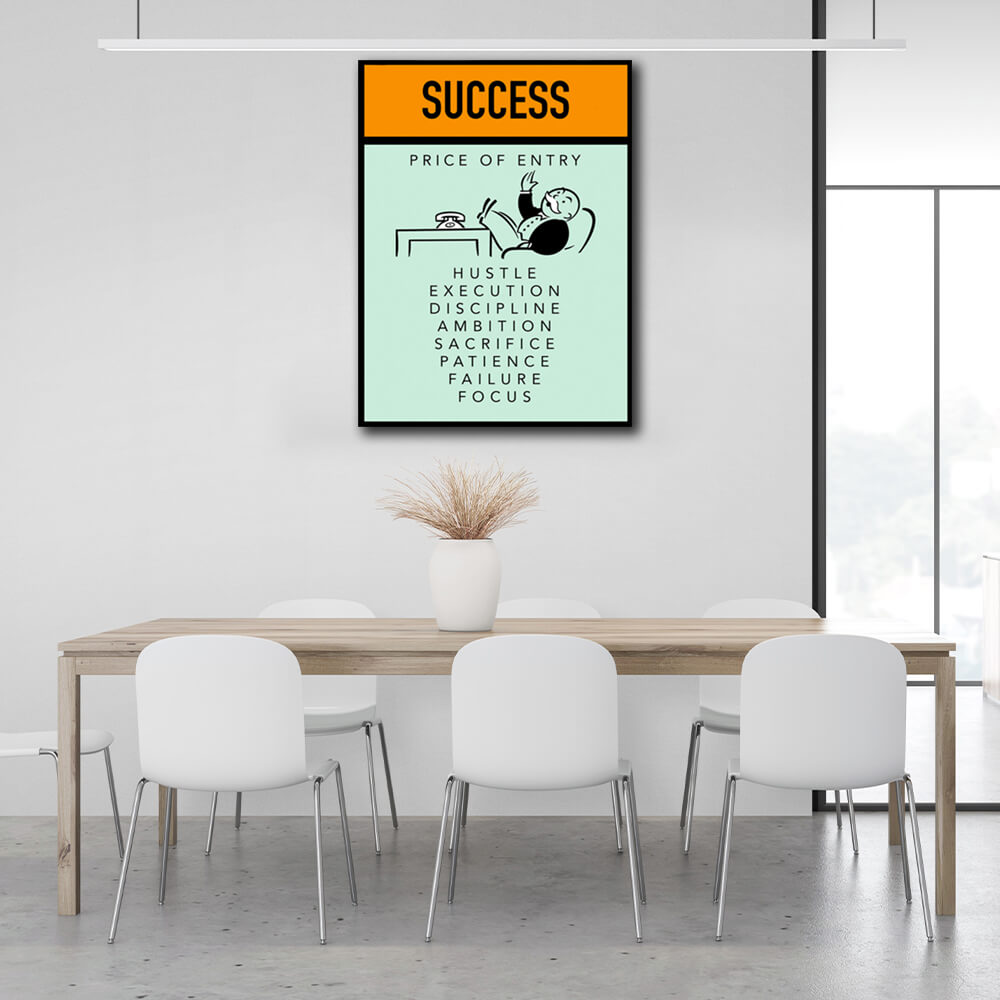 Monopoly Prise of entry Canvas Wall Art Print