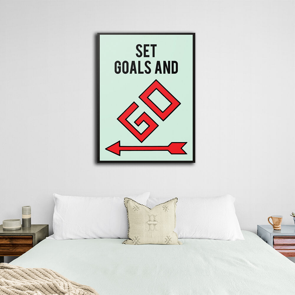 Monopoly Set goals Canvas Wall Art Print