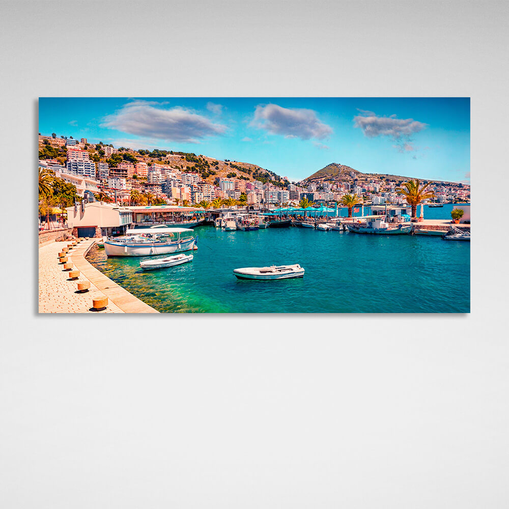 Albanien Leinwand Wand Kunstdruck