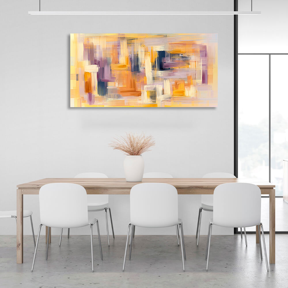 Abstraction in pastel colors Abstraction Canvas Wall Art Print