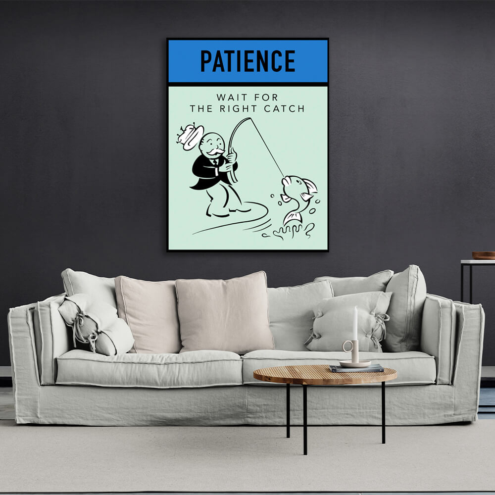 Monopoly Patience Canvas Wall Art Print