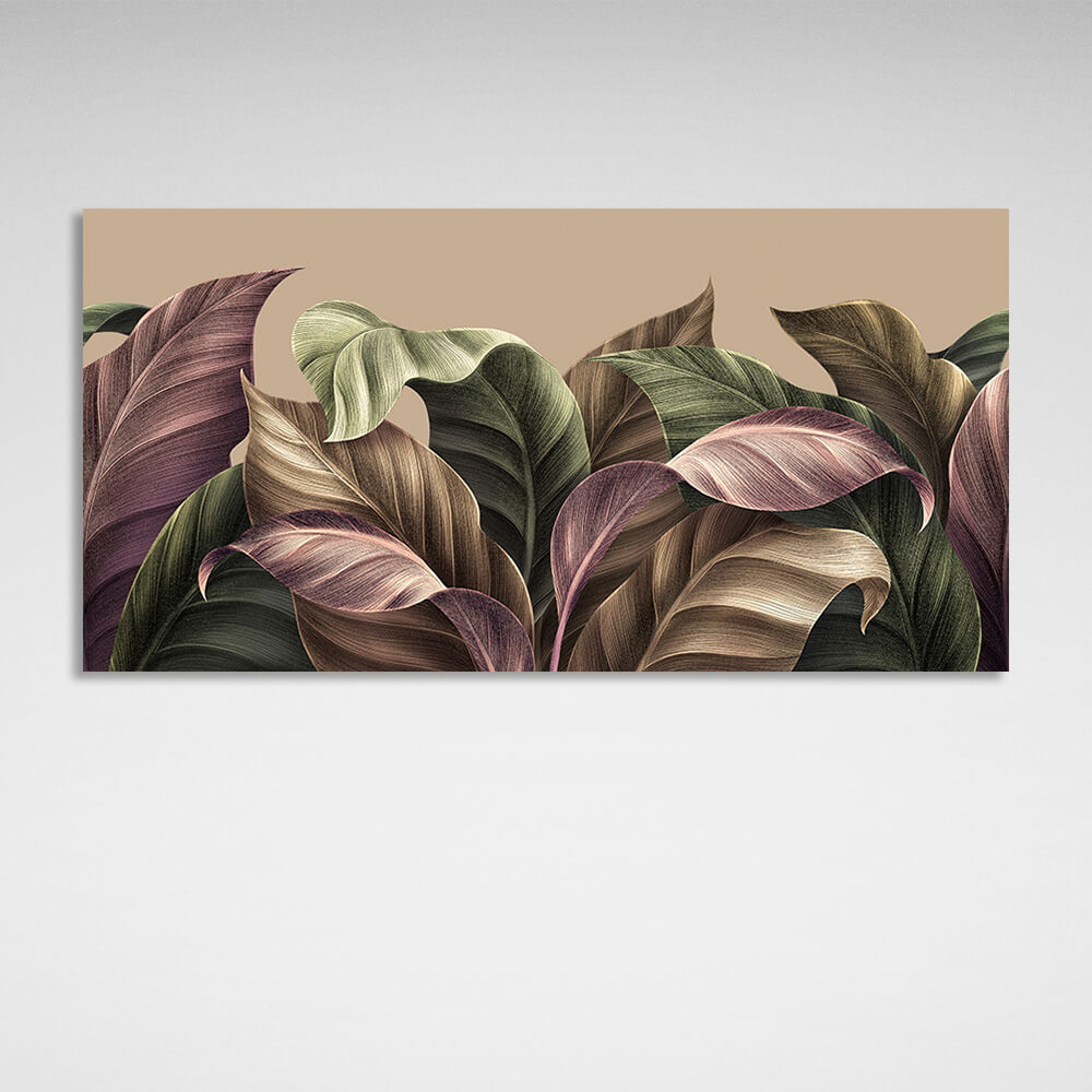 Colorful leaves Canvas Wall Art Print