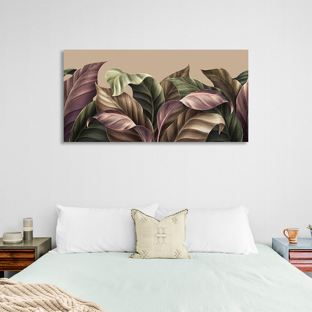 Colorful leaves Canvas Wall Art Print