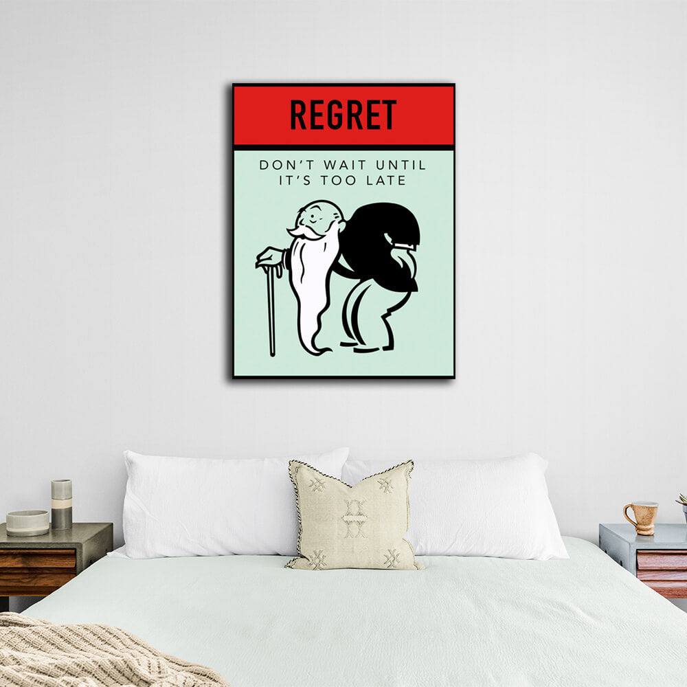 Monopoly Regret Canvas Wall Art Print