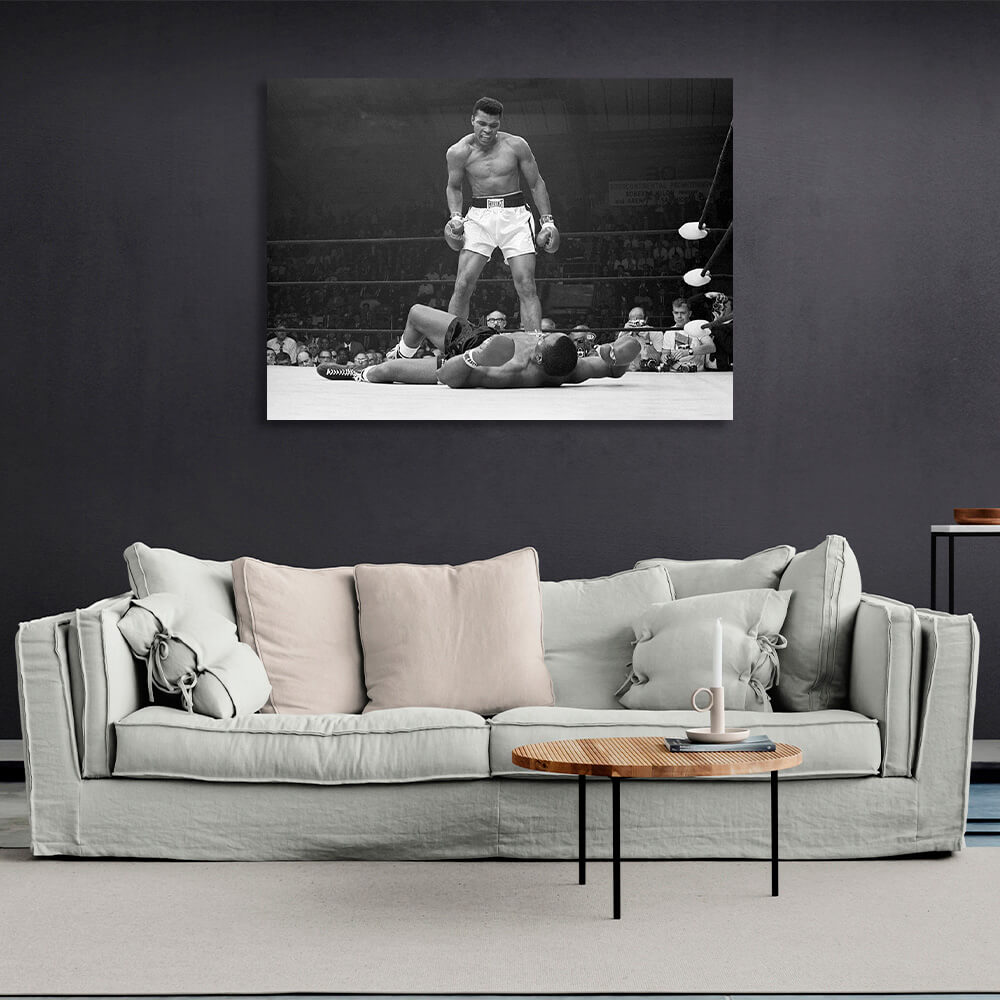 Mohammed Ali boxing ring Canvas Wall Art Print