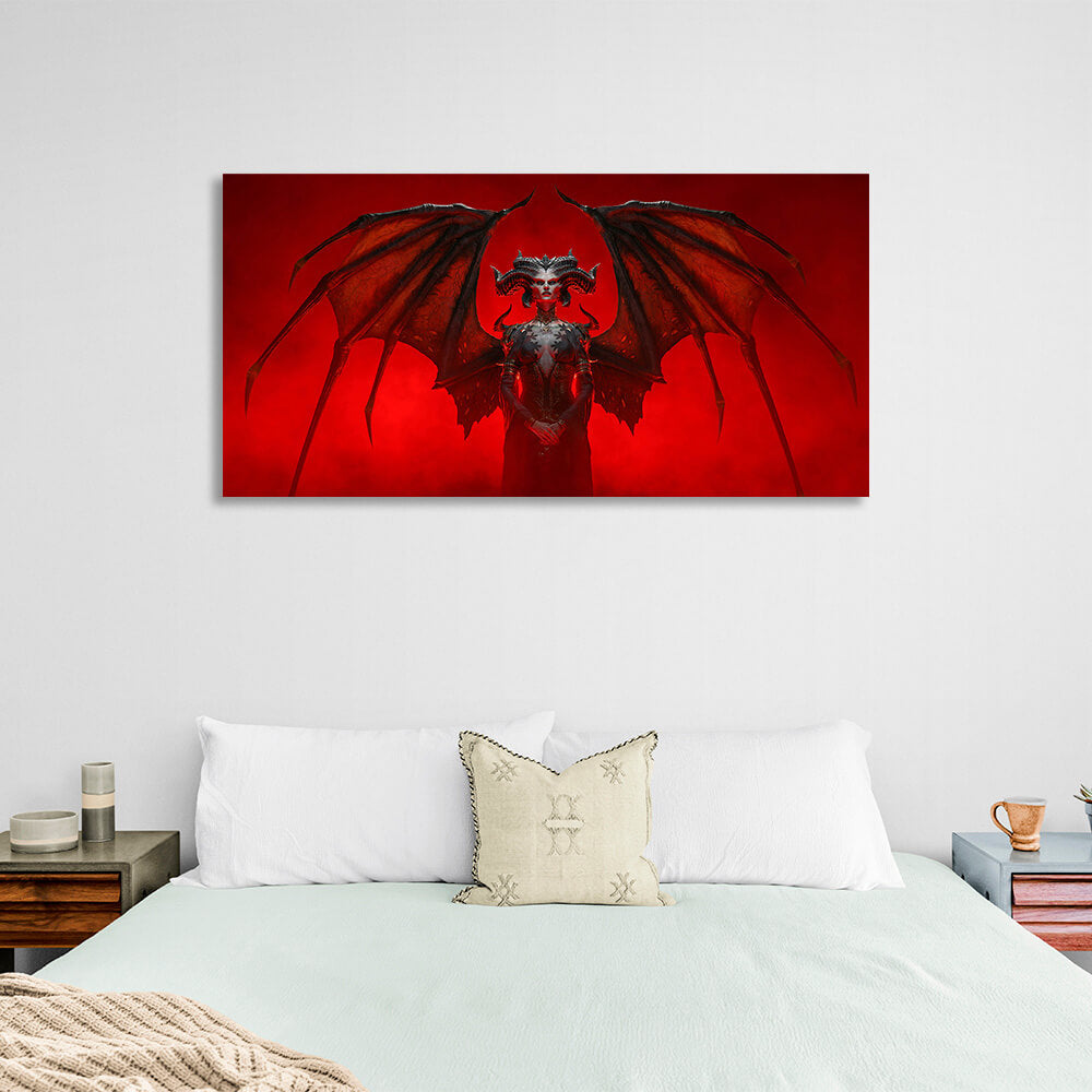 Diablo's demon Lilith Canvas Wall Art Print