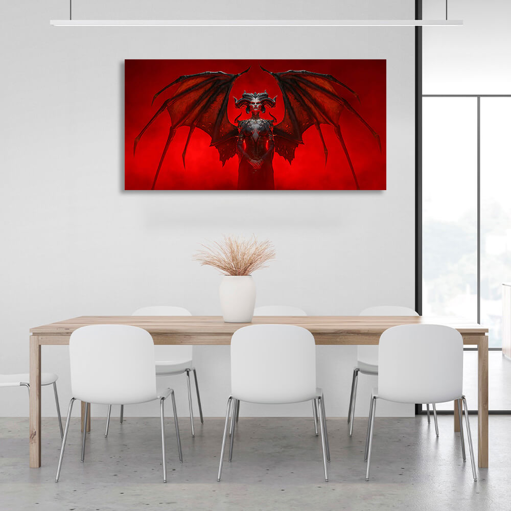 Diablo's demon Lilith Canvas Wall Art Print