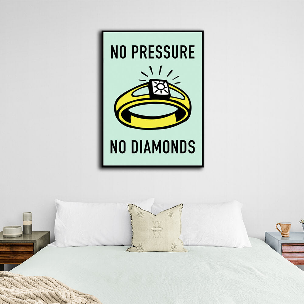 Monopoly No pressure Canvas Wall Art Print