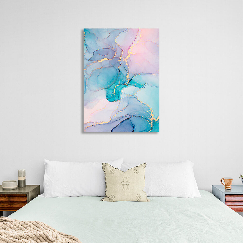 Matte delicate Abstraction Canvas Wall Art Print