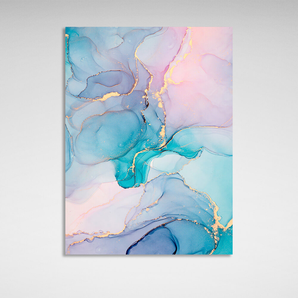 Matte delicate Abstraction Canvas Wall Art Print