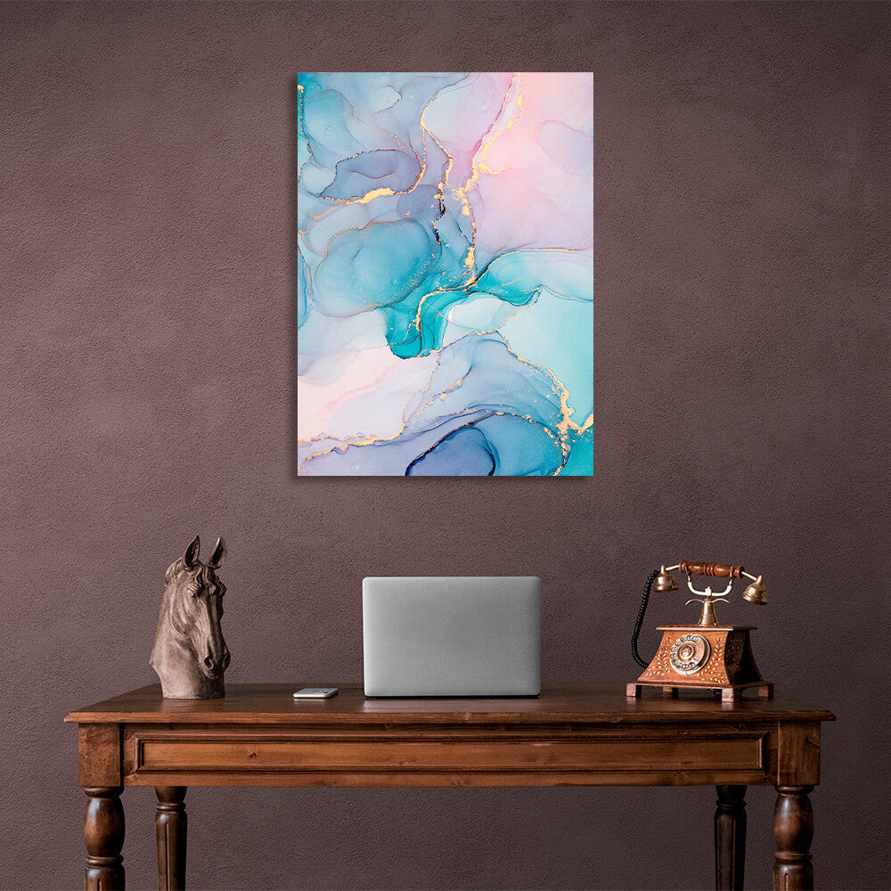 Matte delicate Abstraction Canvas Wall Art Print