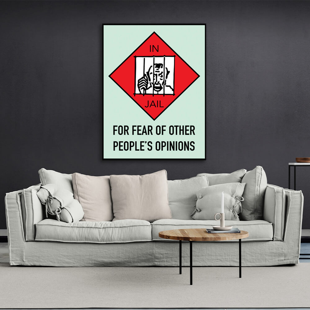 Monopoly Jail Canvas Wall Art Print