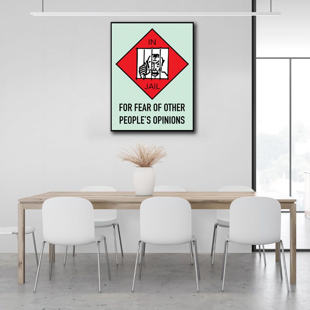 Monopoly Jail Canvas Wall Art Print