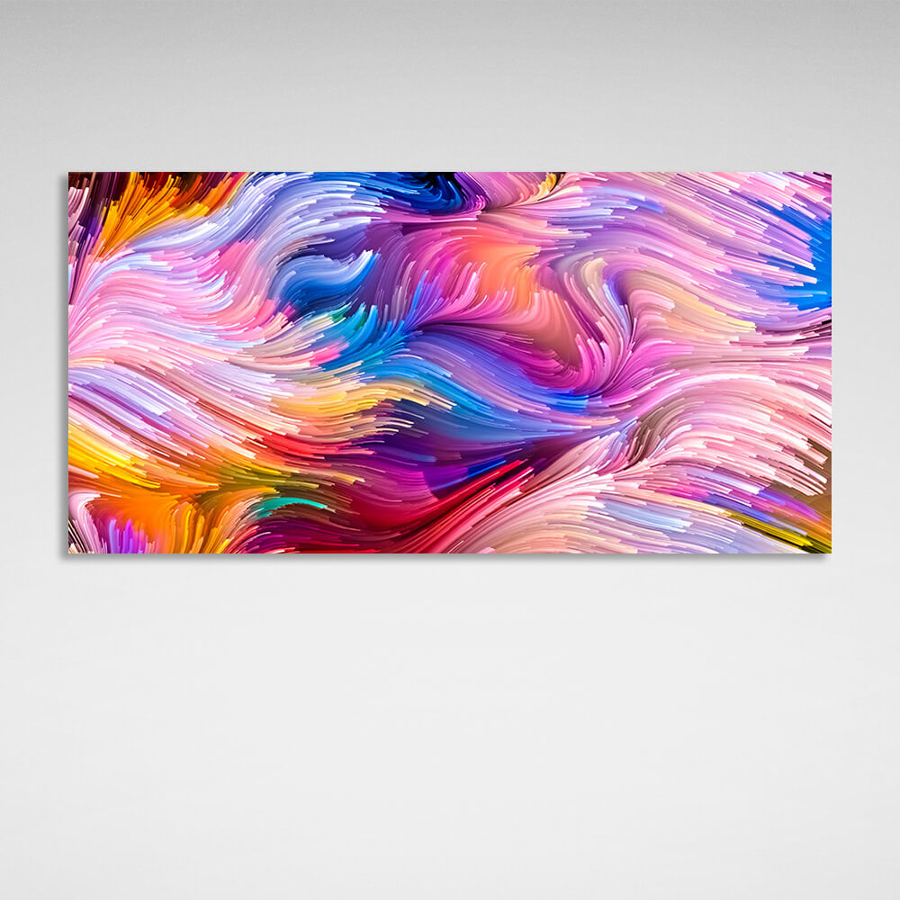 Colorful Abstraction Canvas Wall Art Print