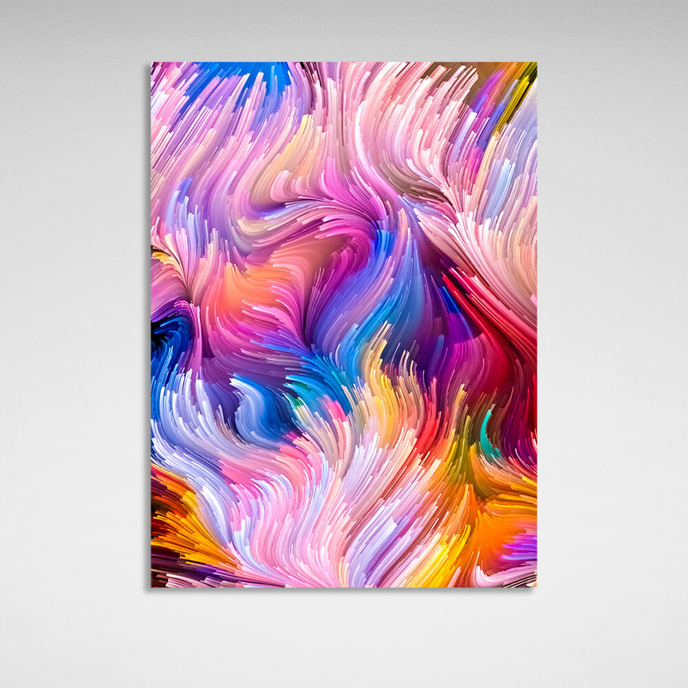 The colorful Abstraction Canvas Wall Art Print