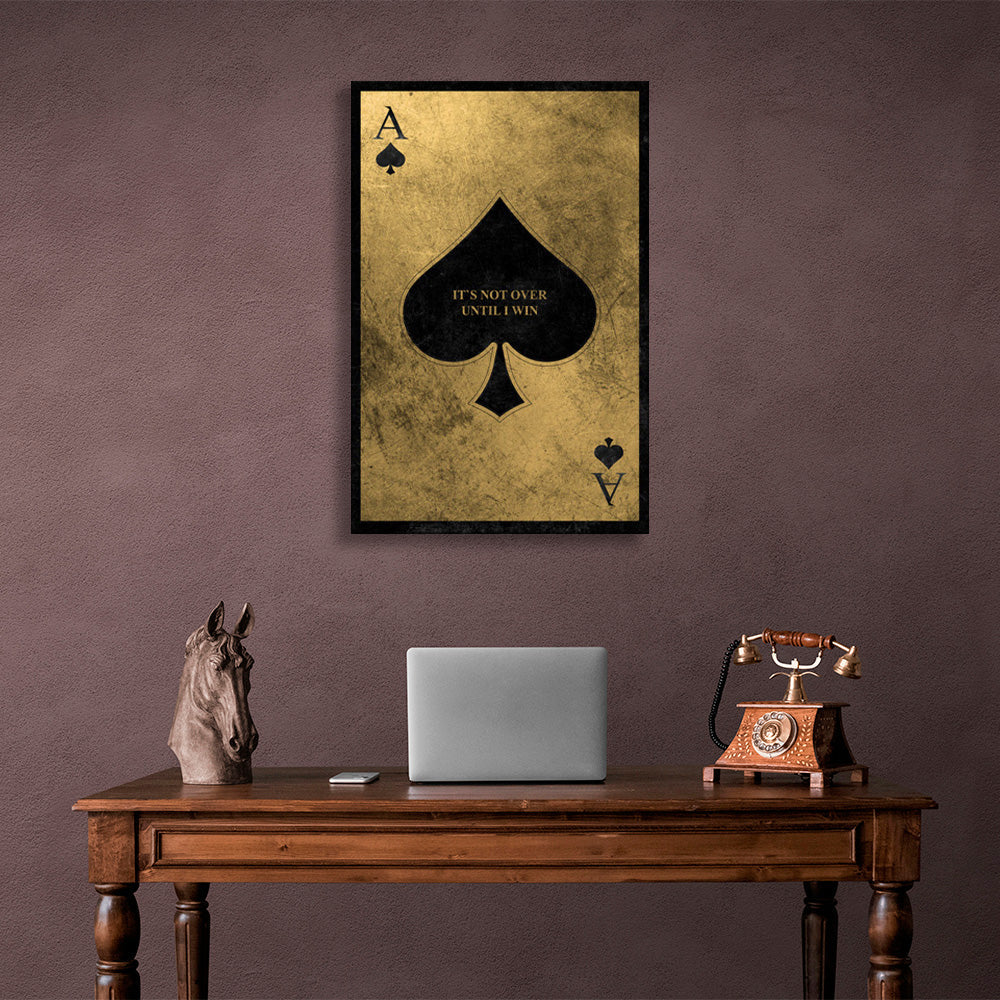 Golden Ace of Chirwa Motivational Canvas Wall Art Print