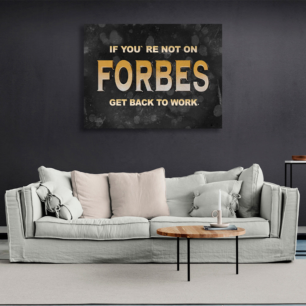 Inscription on a black and gray background Motivational Canvas Wall Art Print