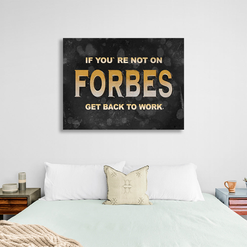 Inscription on a black and gray background Motivational Canvas Wall Art Print