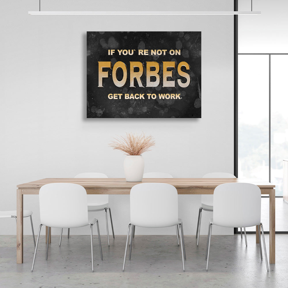 Inscription on a black and gray background Motivational Canvas Wall Art Print