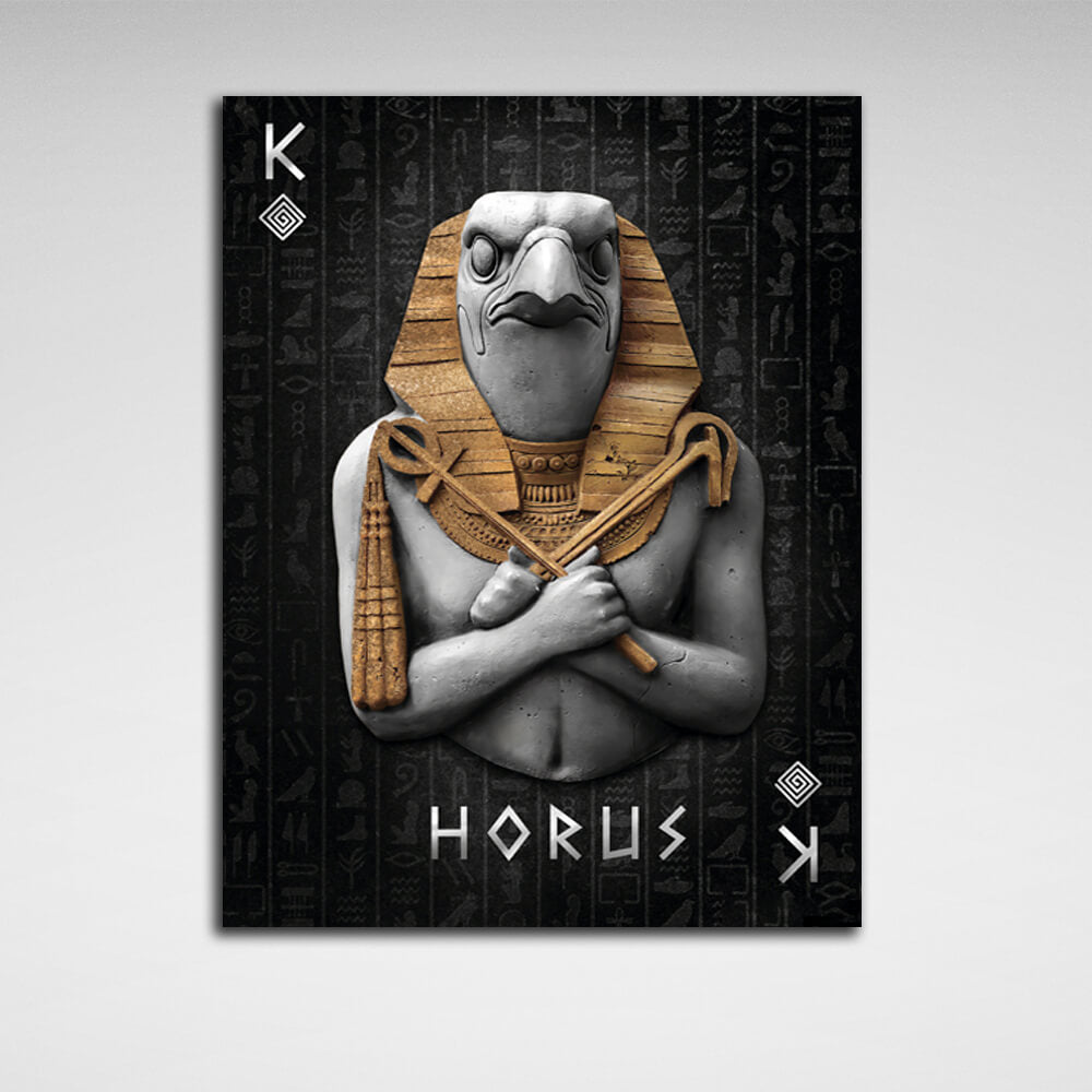 Horus Leinwand Wand Kunstdruck