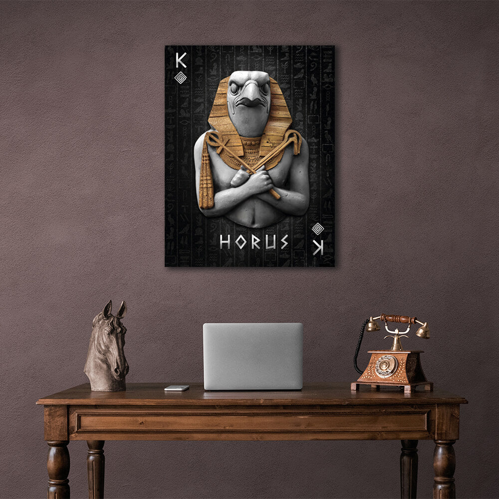 Horus Leinwand Wand Kunstdruck