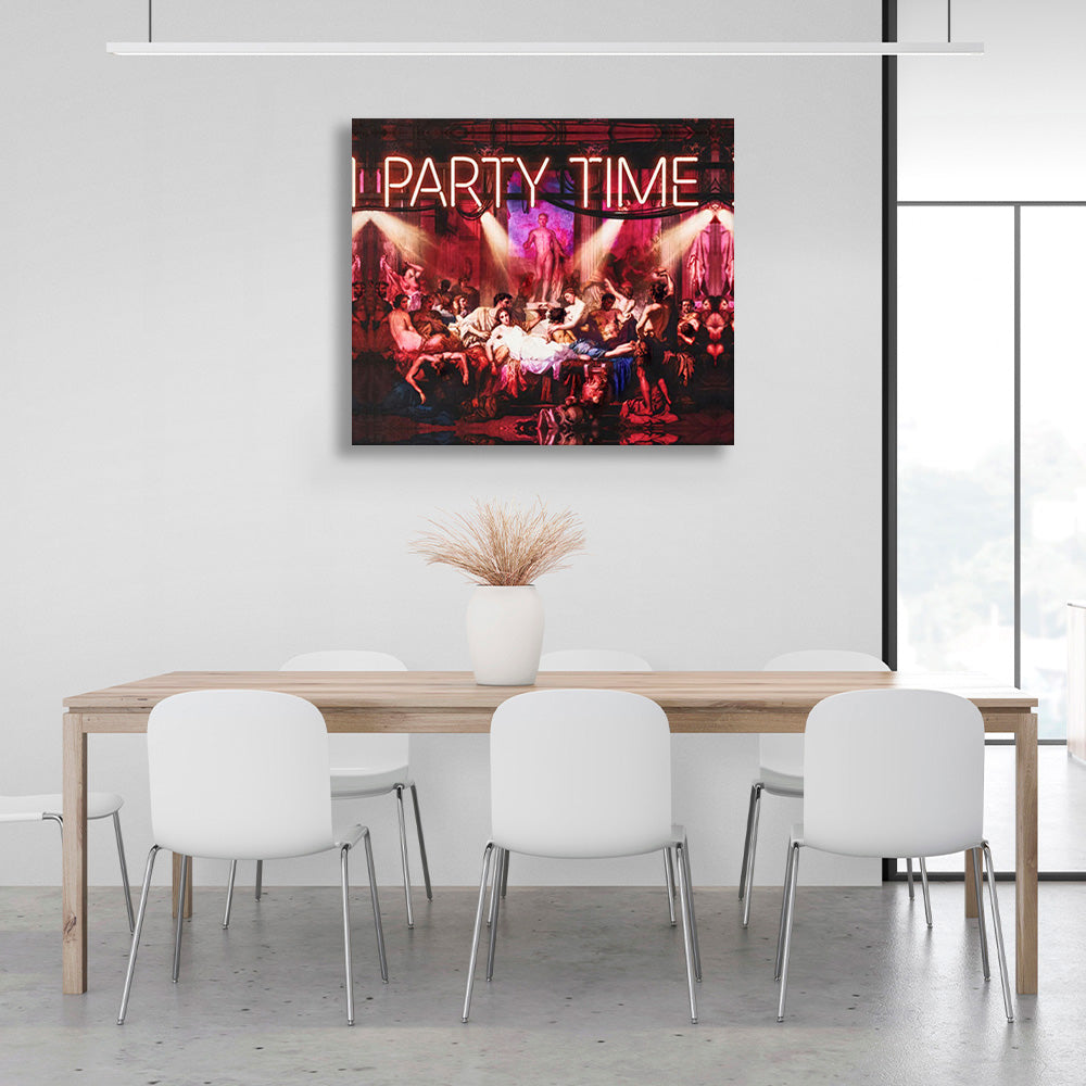 Party Time Canvas Wall Art Print