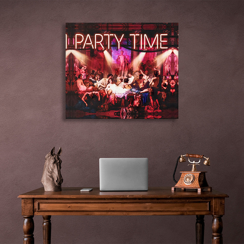 Party Time Canvas Wall Art Print