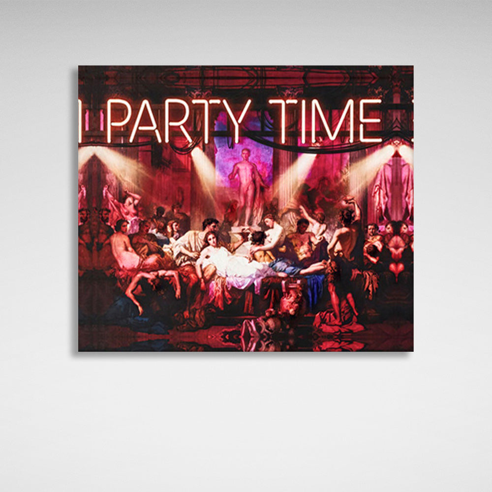 Party Time Canvas Wall Art Print