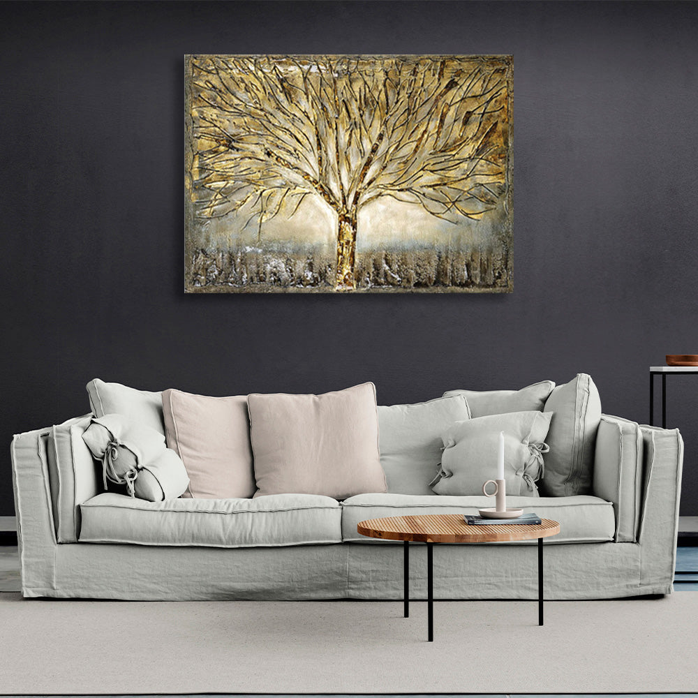 Reproduction of the golden tree Canvas Wall Art Print