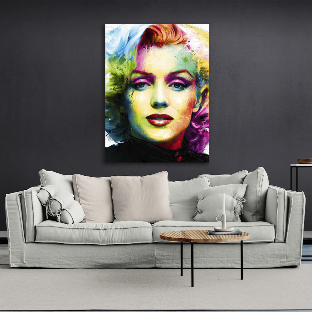 Kunstdruck auf Leinwand, Motiv: Merelyn Monroe