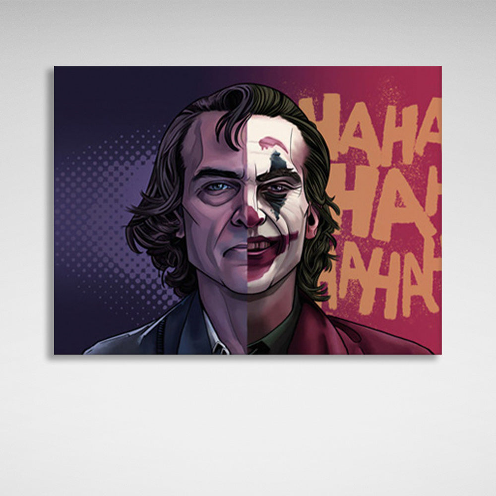 Joker Leinwand Wand Kunstdruck