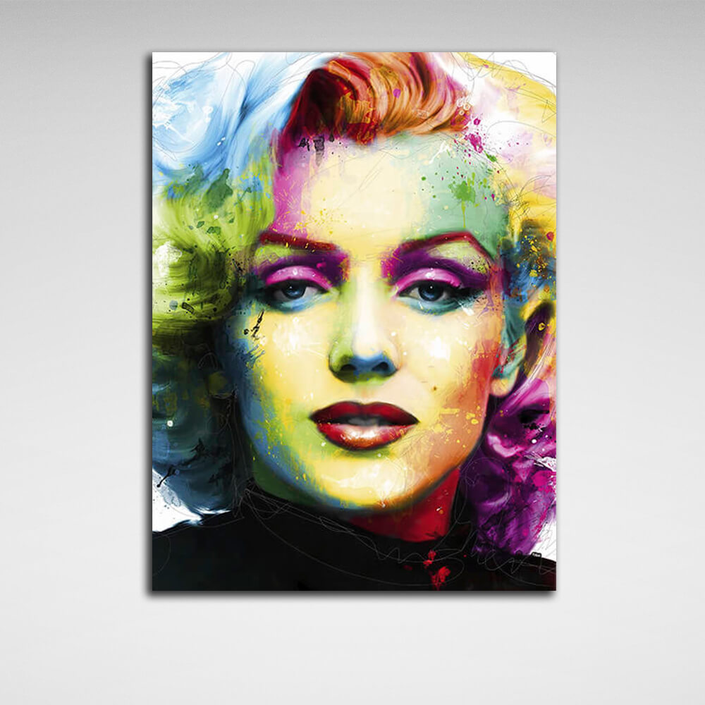 Kunstdruck auf Leinwand, Motiv: Merelyn Monroe