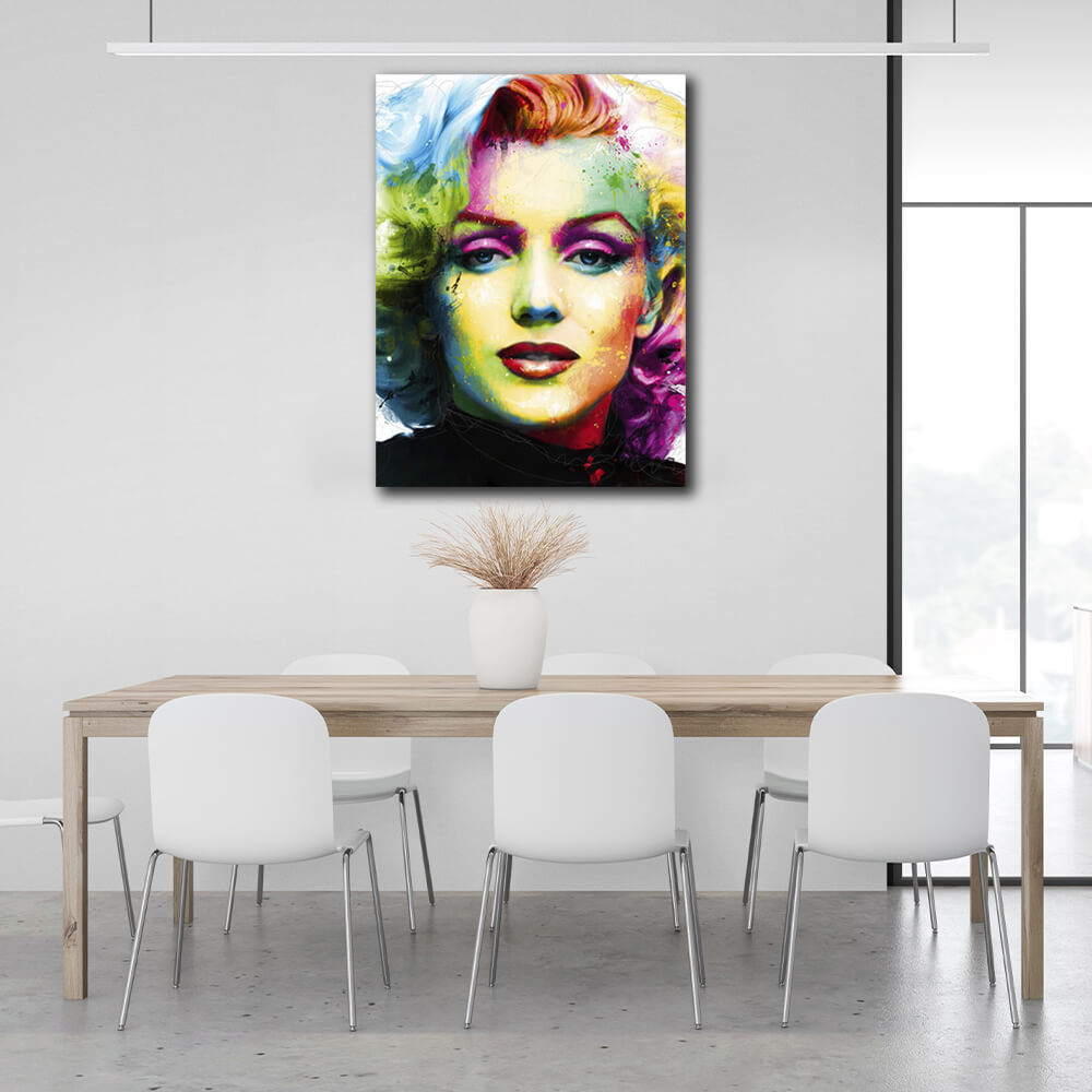 Kunstdruck auf Leinwand, Motiv: Merelyn Monroe