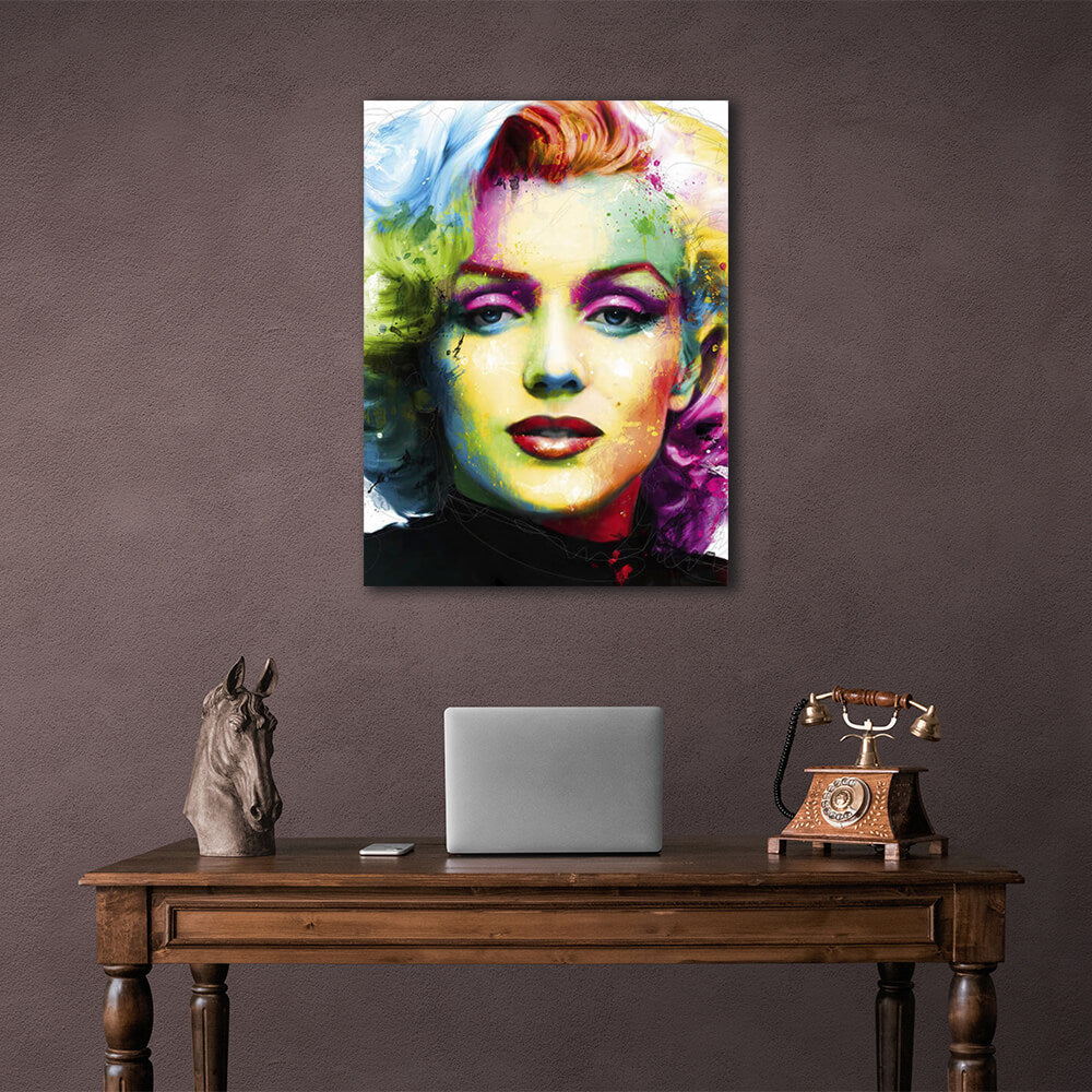 Kunstdruck auf Leinwand, Motiv: Merelyn Monroe