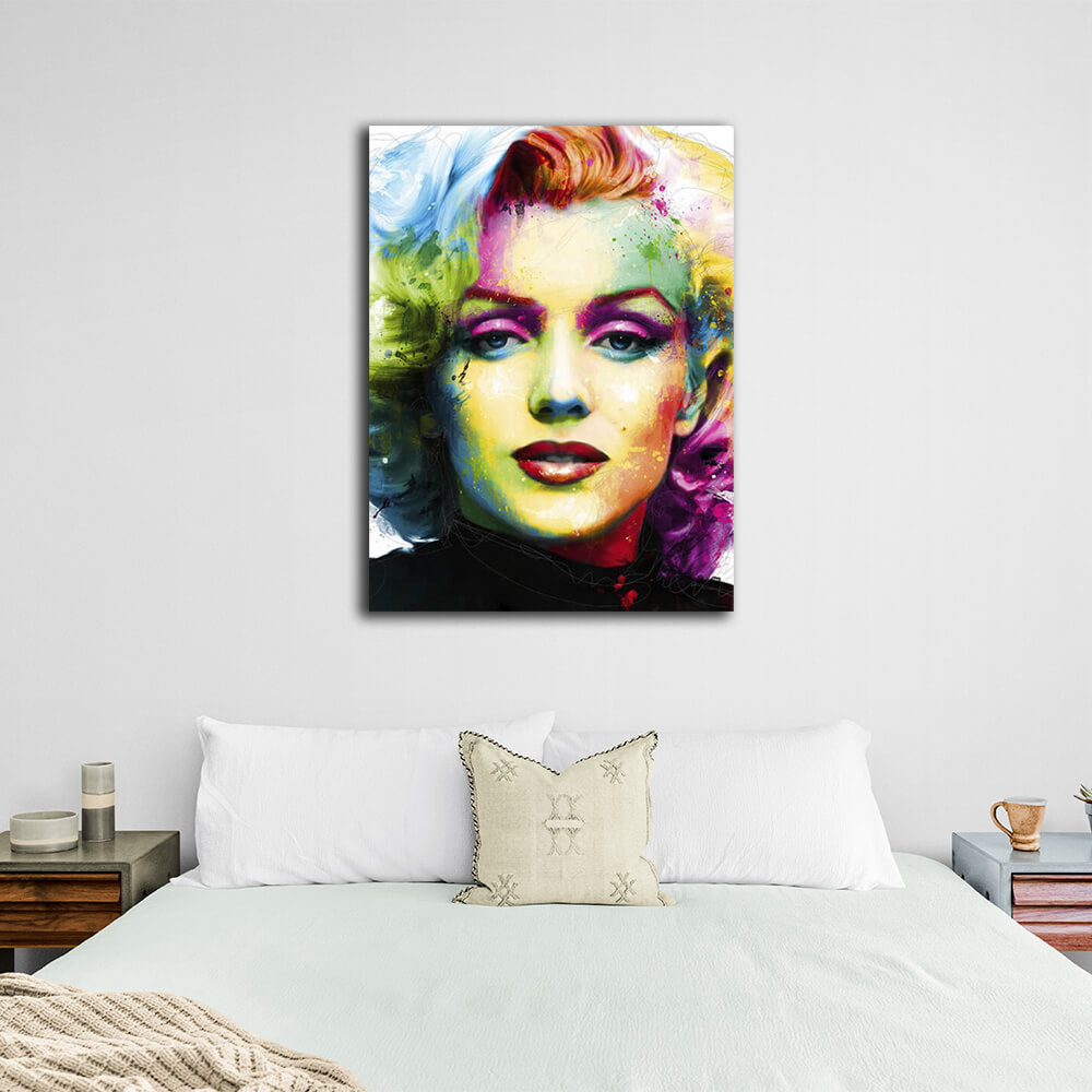 Kunstdruck auf Leinwand, Motiv: Merelyn Monroe